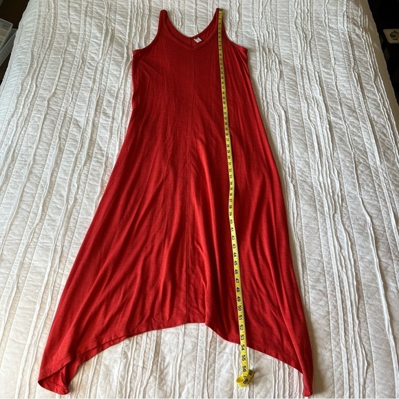 2/$30 Old Navy Sleeveless Maxi Dress Red SZ L Petite - Picture 10 of 12